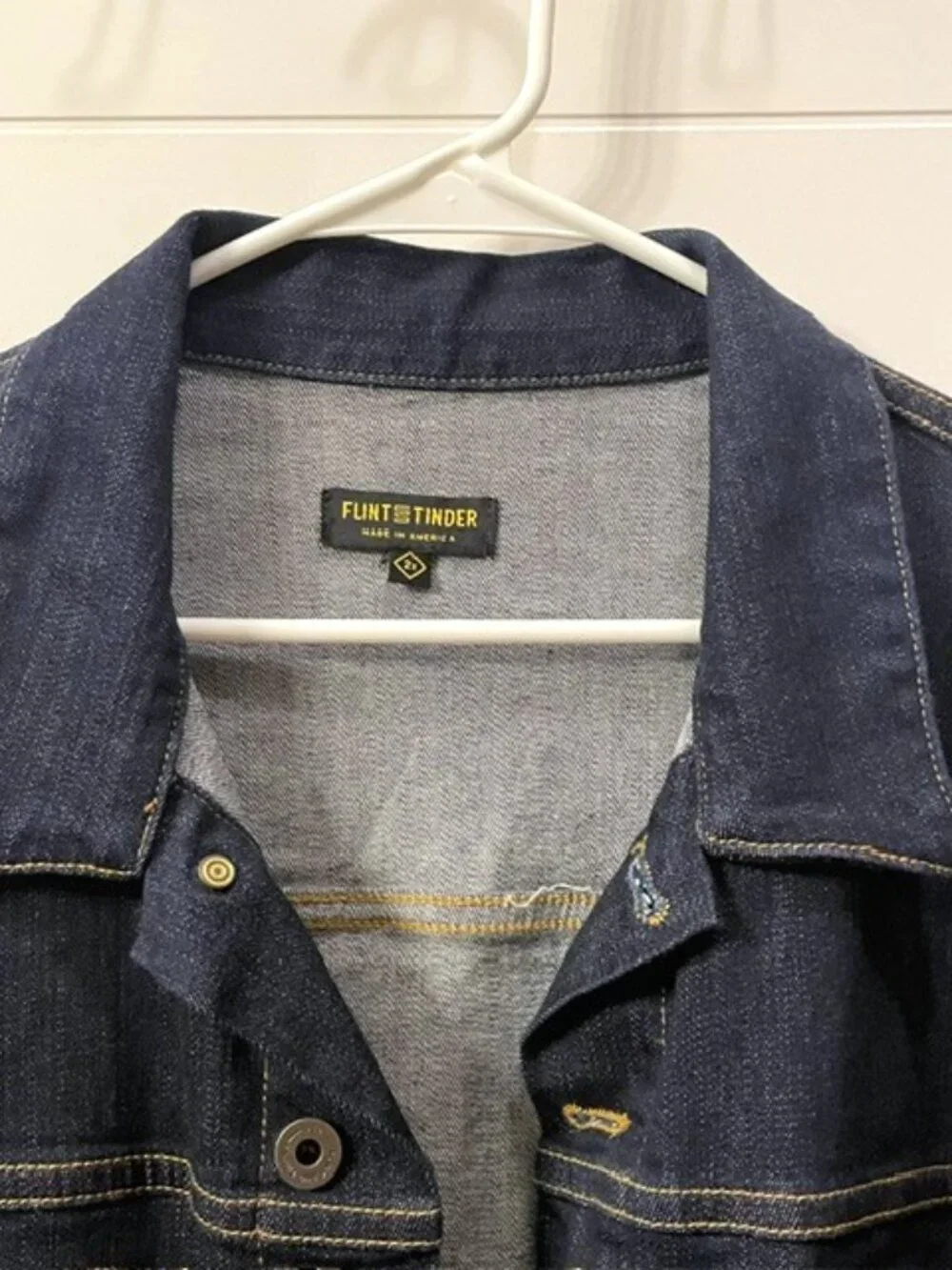 Men's Flint and Tinder Stretch Denim Trucker Jacket Size 2X